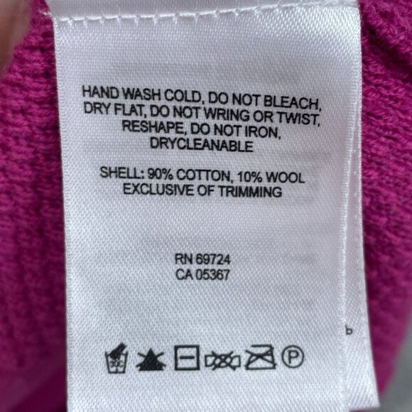 Columbia XL Womens Zip Pullover Sweater Ribbed Pink Purple Detail a0491 - Picture 7 of 9